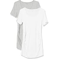 Los mejores  - Amazon Essentials Camiseta de Manga Corta con Cuello Redondo Y Manga Corta. Fashion-Maternity-t-Shirts Mujer